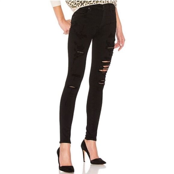 Agolde Sophie High Rise Distressed Skinny Jeans Moonstruck High Waisted 27 - Picture 13 of 13